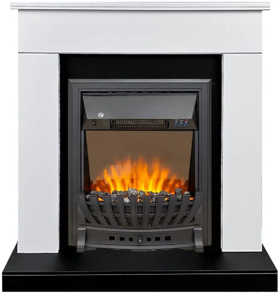 Изображение товара Каминокомплект Royal Flame Bergen STD SFT разборный Aspen Black 1.5 кВт цвет бело-черный