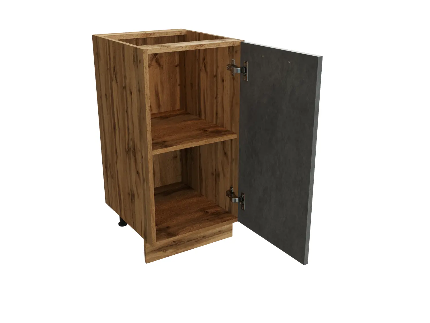 Изображение товара Напольный шкаф 40x81.60x47.80 см фасад серый дуб ЛДСП каркас дуб вотан ЛДСП Сурская Мебель