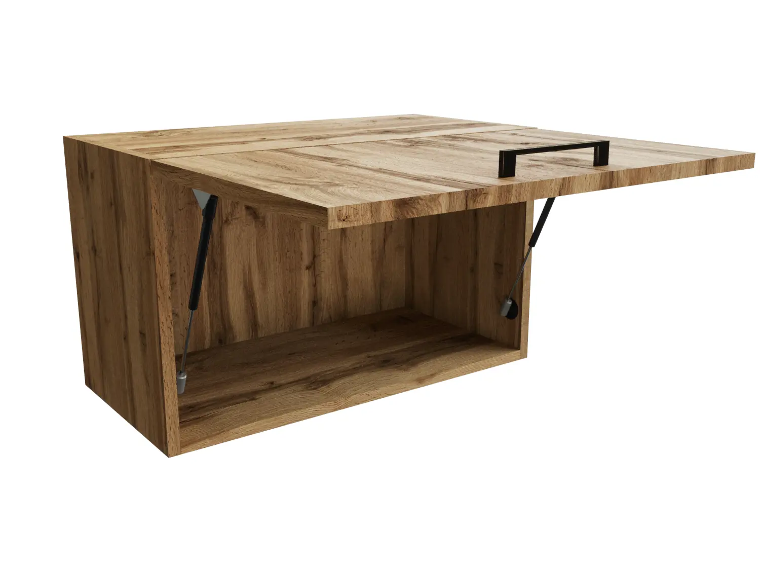 Изображение товара Навесной шкаф 60x35.80x31.80 см фасад дуб вотан ЛДСП каркас дуб вотан ЛДСП Сурская Мебель