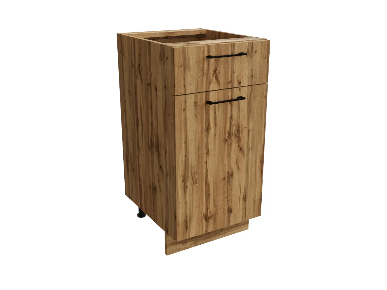 Изображение товара Напольный шкаф 40x81.60x47.80 см с 1 ящиком фасад дуб вотан ЛДСП каркас дуб вотан ЛДСП Сурская Мебель