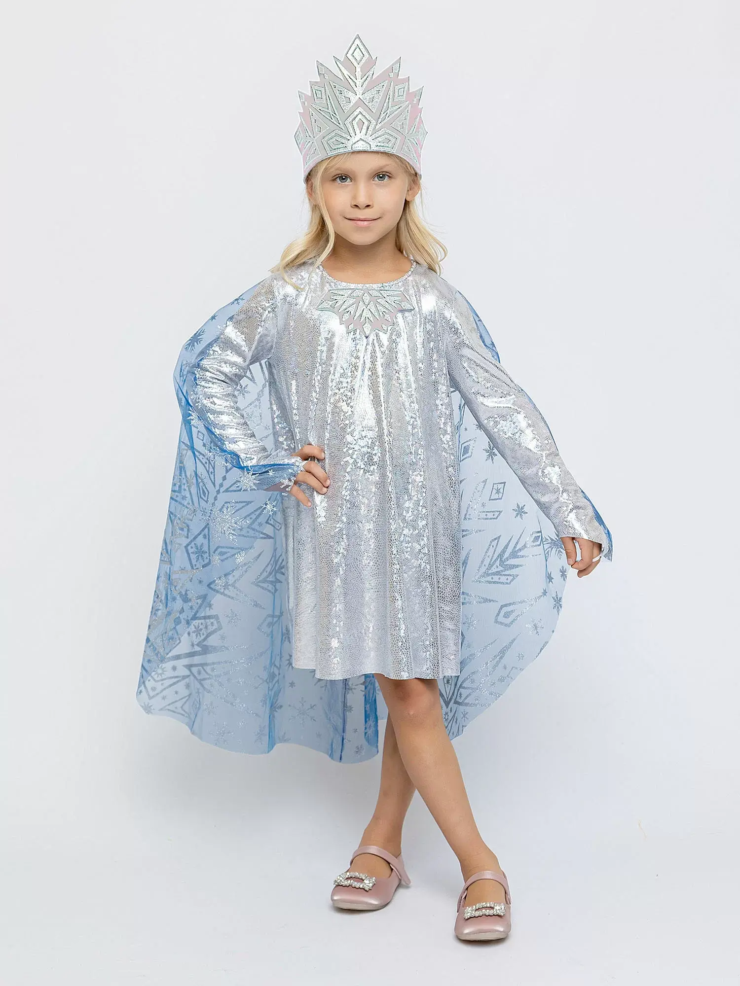 Изображение товара Детский костюм Пуговка Льдинка р. 128 см