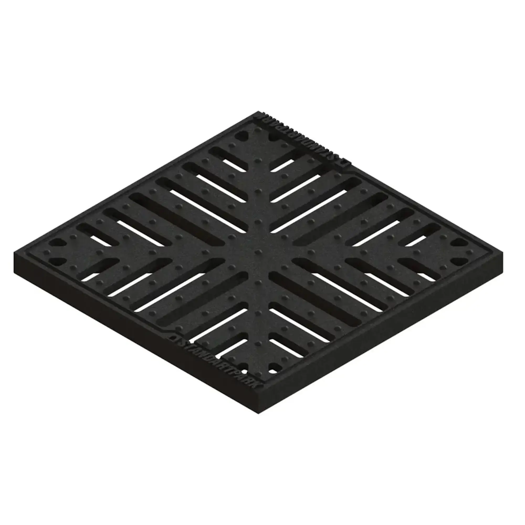 Изображение товара Чугунная решетка дождеприемника Standartpark Polymax Basic 300x300 снежинка