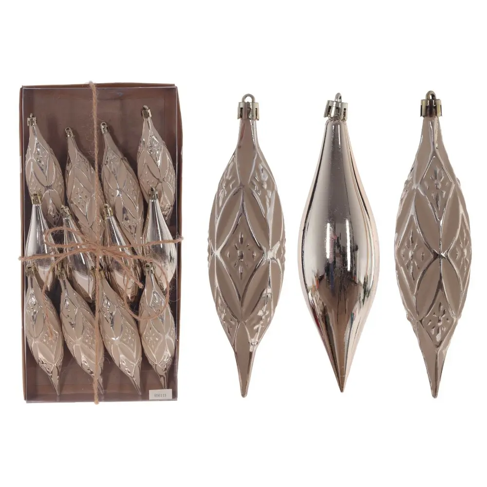 Изображение товара Набор елочных украшений «Капля», 936115 15x4x4 см, цвет золотой 12 шт.