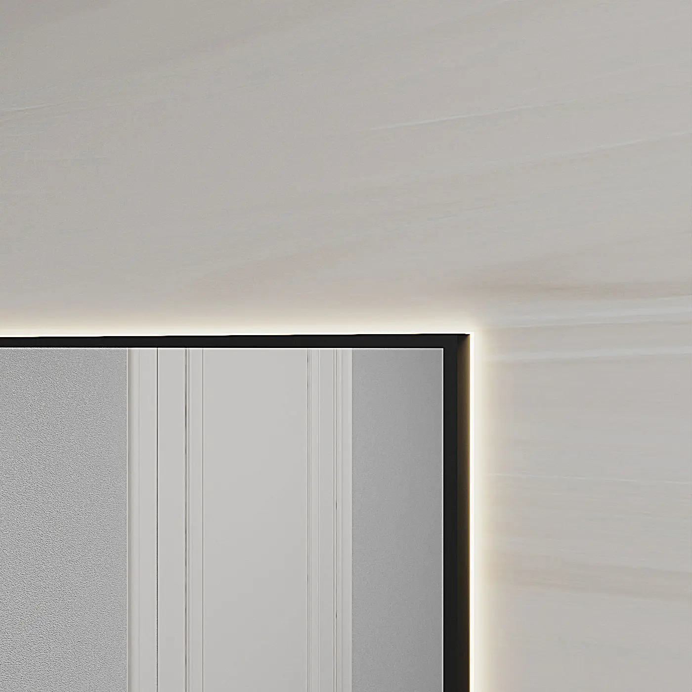 Изображение товара Зеркало для ванной Alumirror 12060свет 12060чер3000к с подсветкой 60x120см