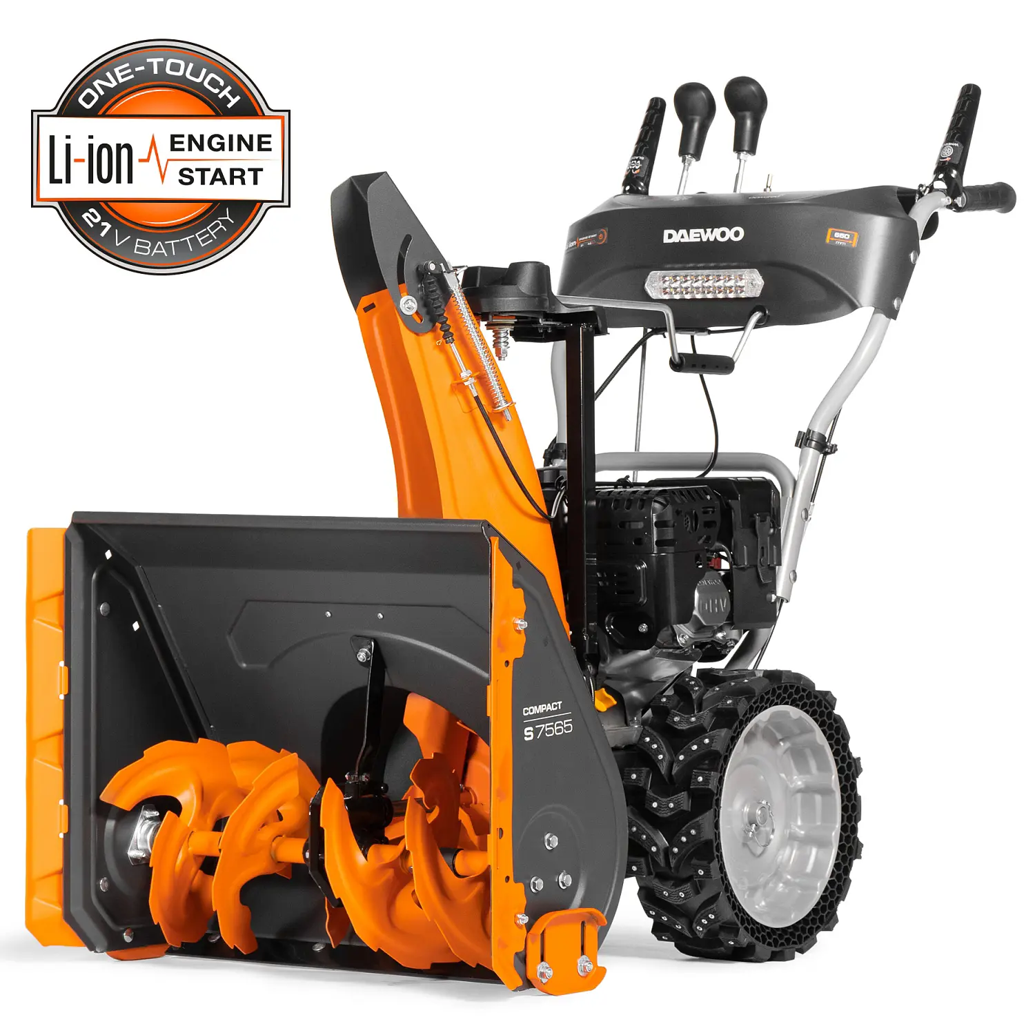 Изображение товара Снегоуборщик бензиновый Daewoo S 7565 SET 65 см 8 л.с. и срезные болты Dast 4В