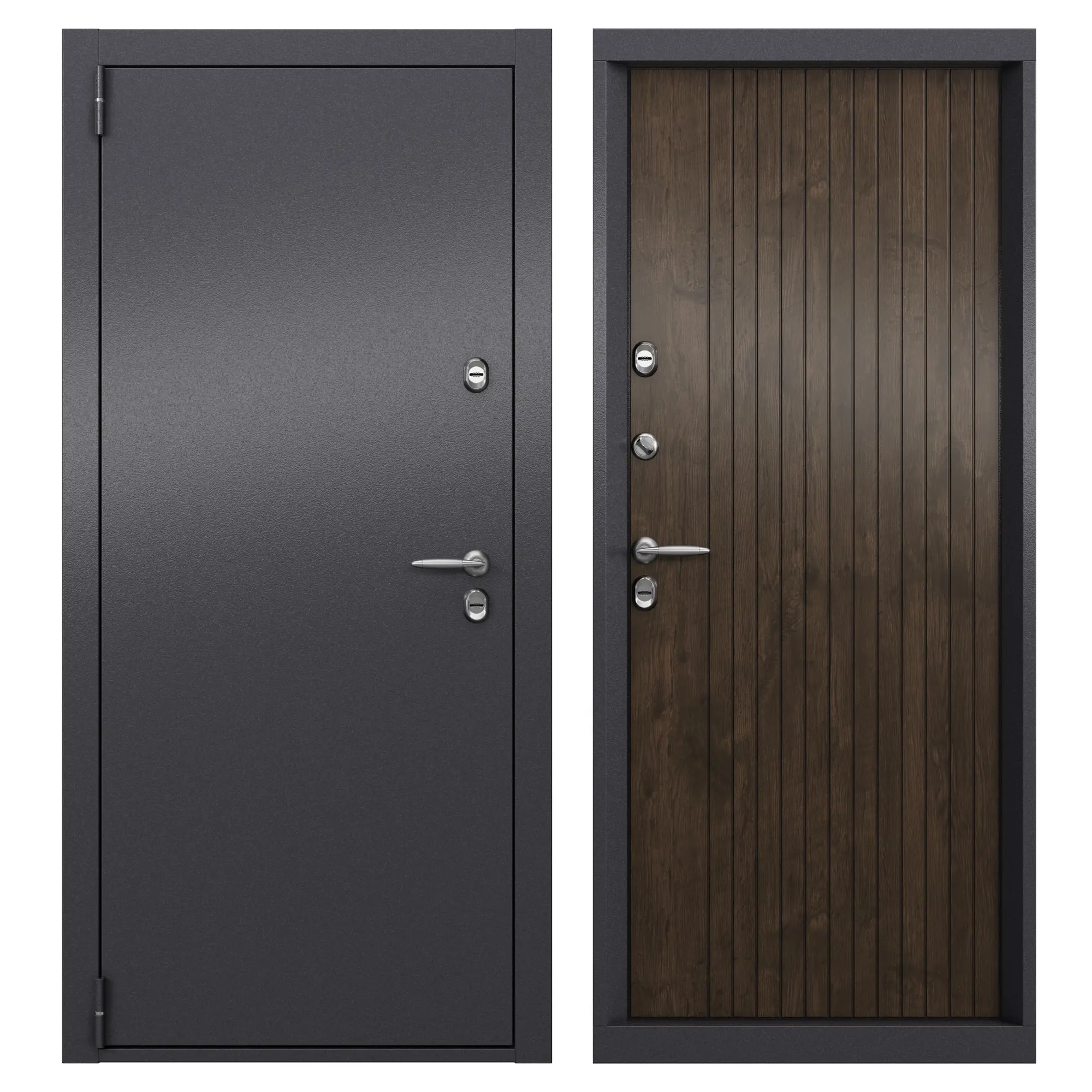 Изображение товара Дверь входная металлическая Стартер Про 95x205 см левая акация темная
