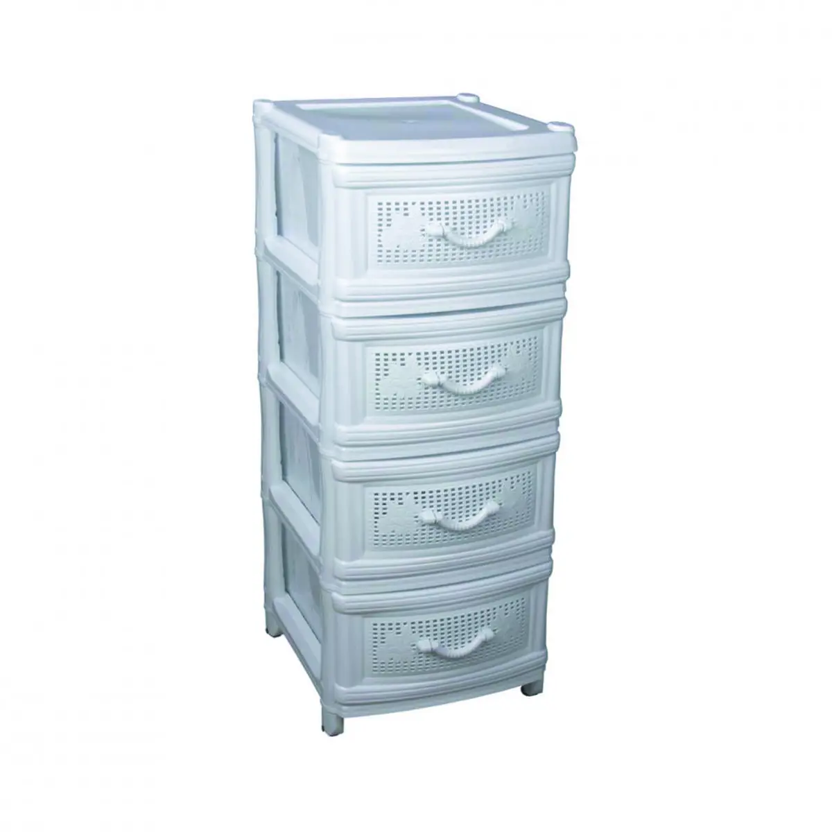 Изображение товара Комод Альтернатива 39x98x48 см 4 ящика пластик цвет бежевый 53033