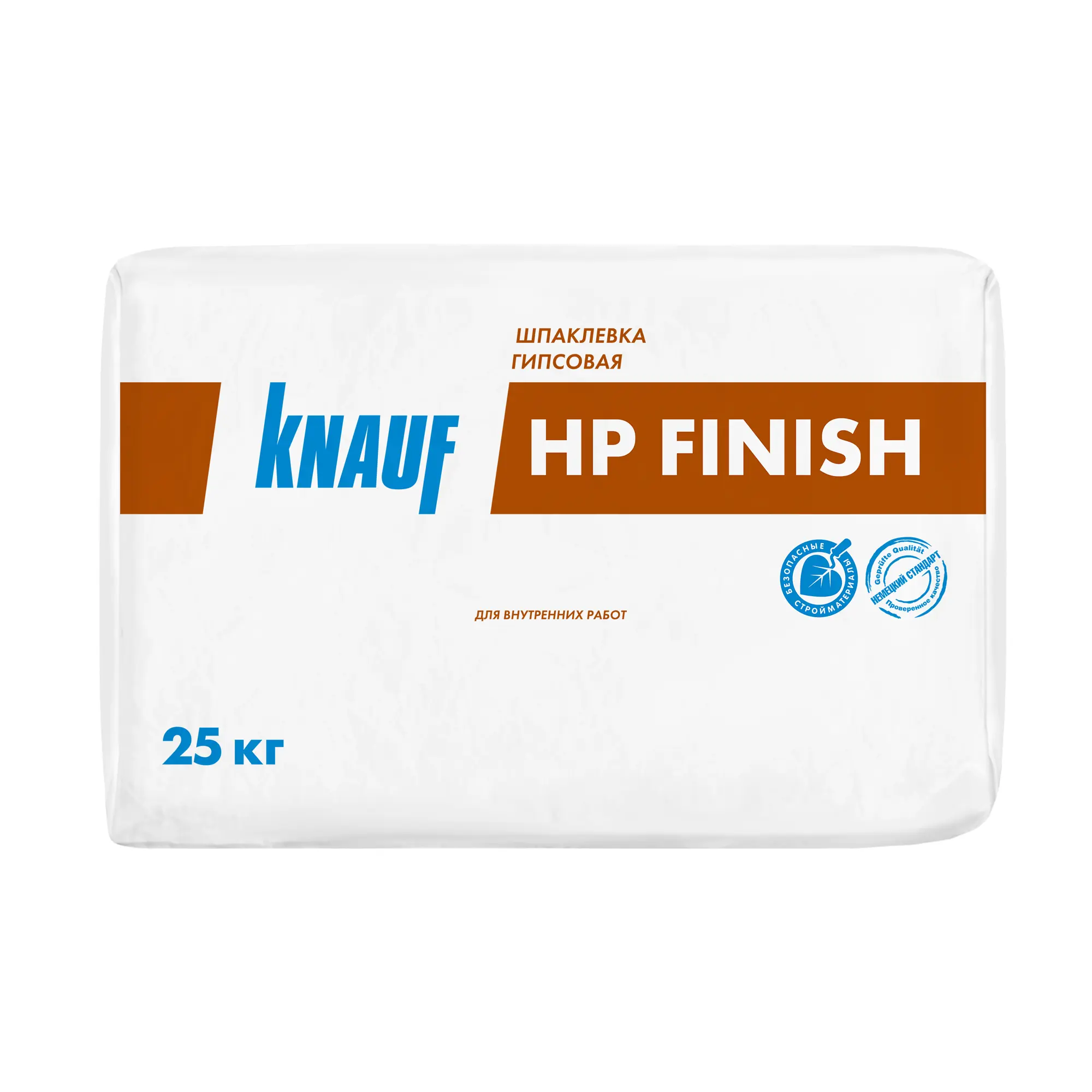 Изображение товара КНАУФ-ХП Финиш гипсовая шпаклевка 25 кг для внутренней отделки
