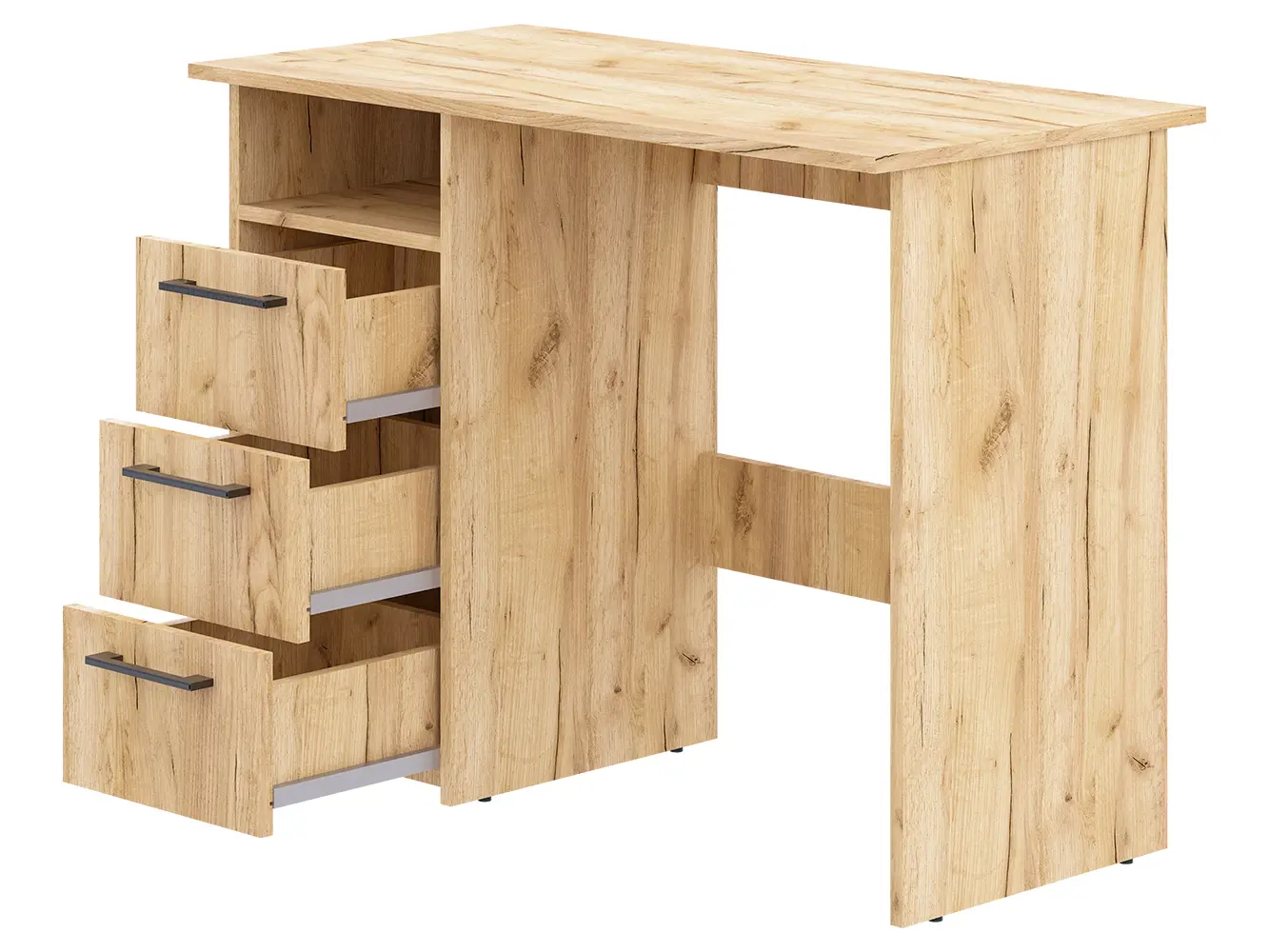 Изображение товара Стол письменный Пирамида 100x75x50 см ЛДСП цвет дуб крафт золотой