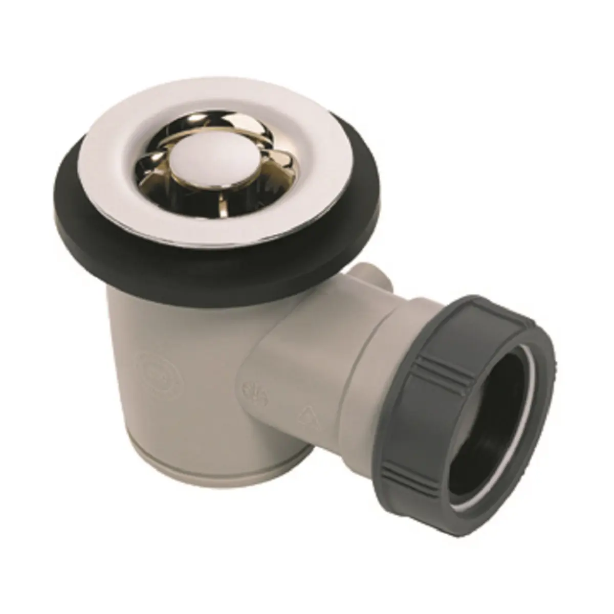 Изображение товара Сифон для ванны Wirquin 34020201 белый, стандартный, ABS, 40 мм