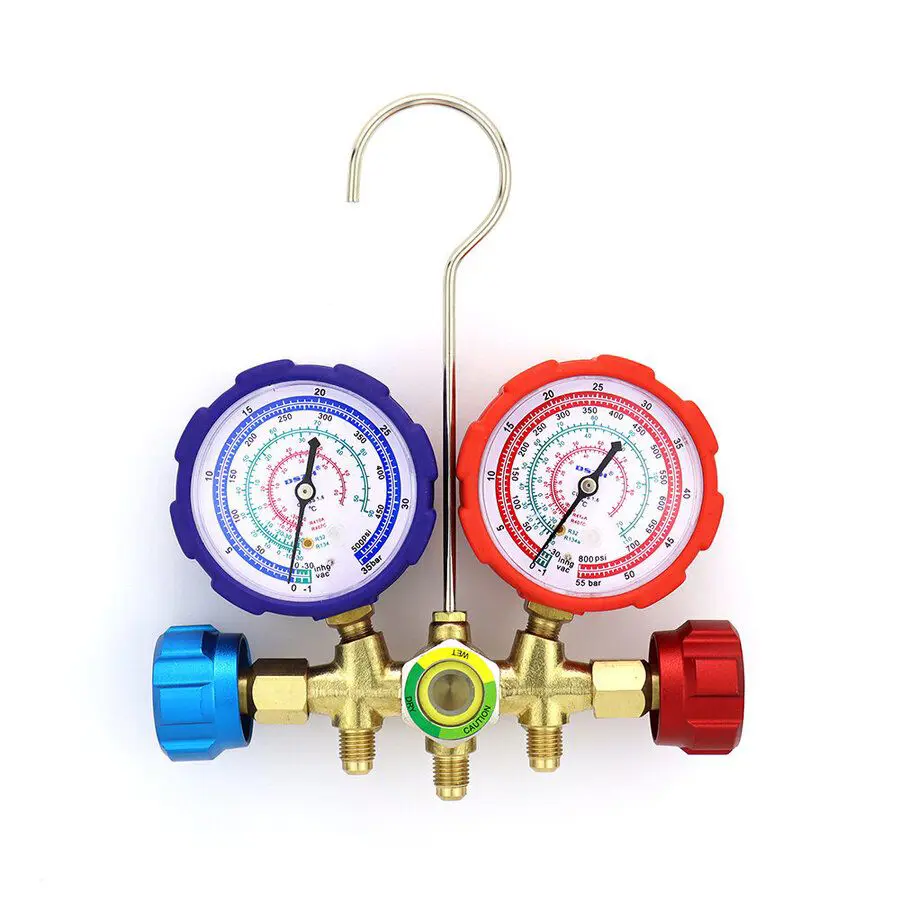 Изображение товара Манометрический 2-вентильный коллектор DSZH WK-536G для систем охлаждения и кондиционеров