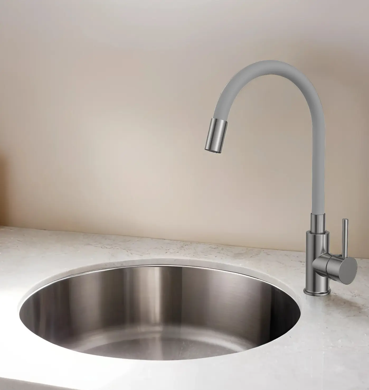 Изображение товара Смеситель для кухни Esko Coralli CR519GTOTAL общая высота 40 см цвет графит