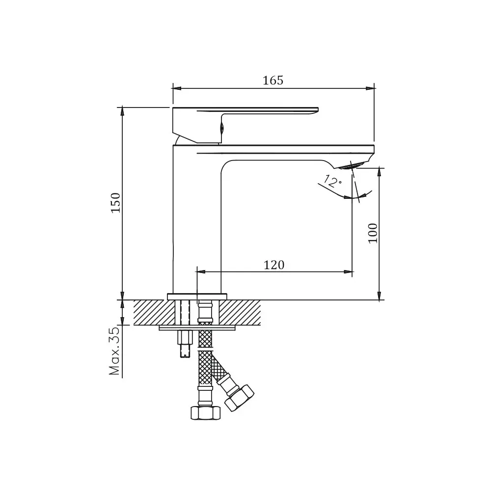 Изображение товара Смеситель для раковины BELZ B10678 хром цвет хром