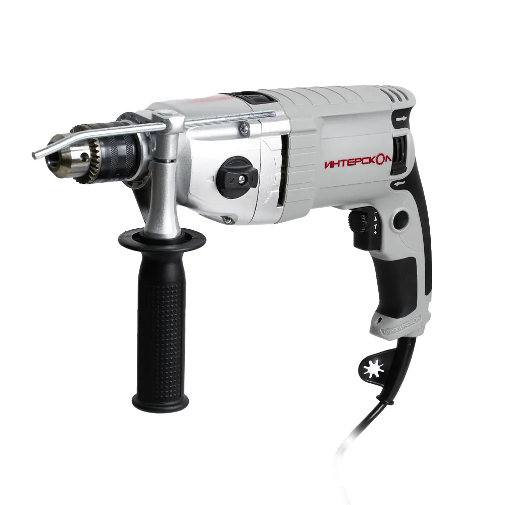 Изображение товара Дрель сетевая ударная Интерскол ДУ-13/820ЭР 810 Вт, две скорости, кейс