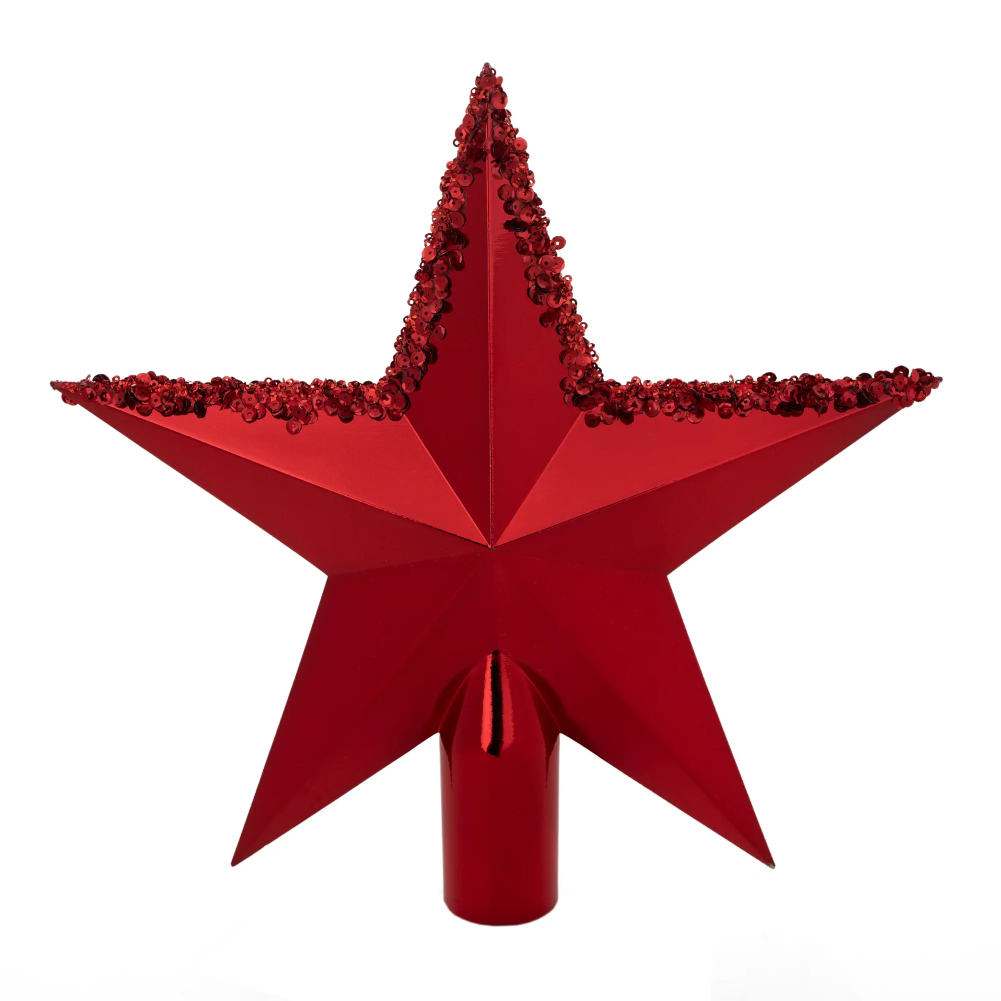 Изображение товара Верхушка для елки новогодняя красный 30 см