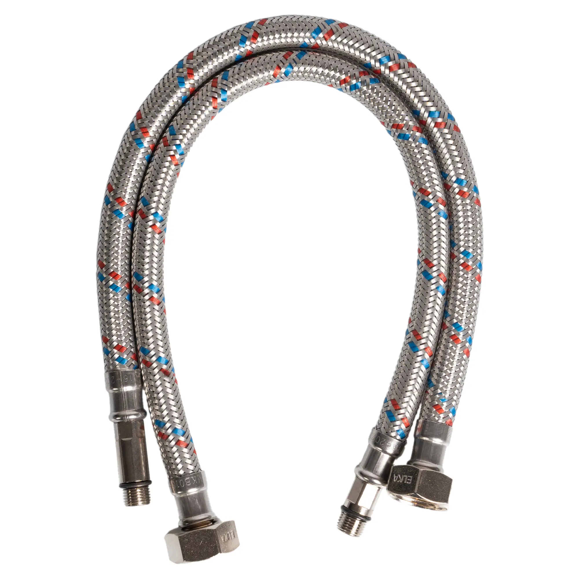 Изображение товара Гибкая подводка для смесителя Elka 1/2" 30 см наружная-внутренняя резьба