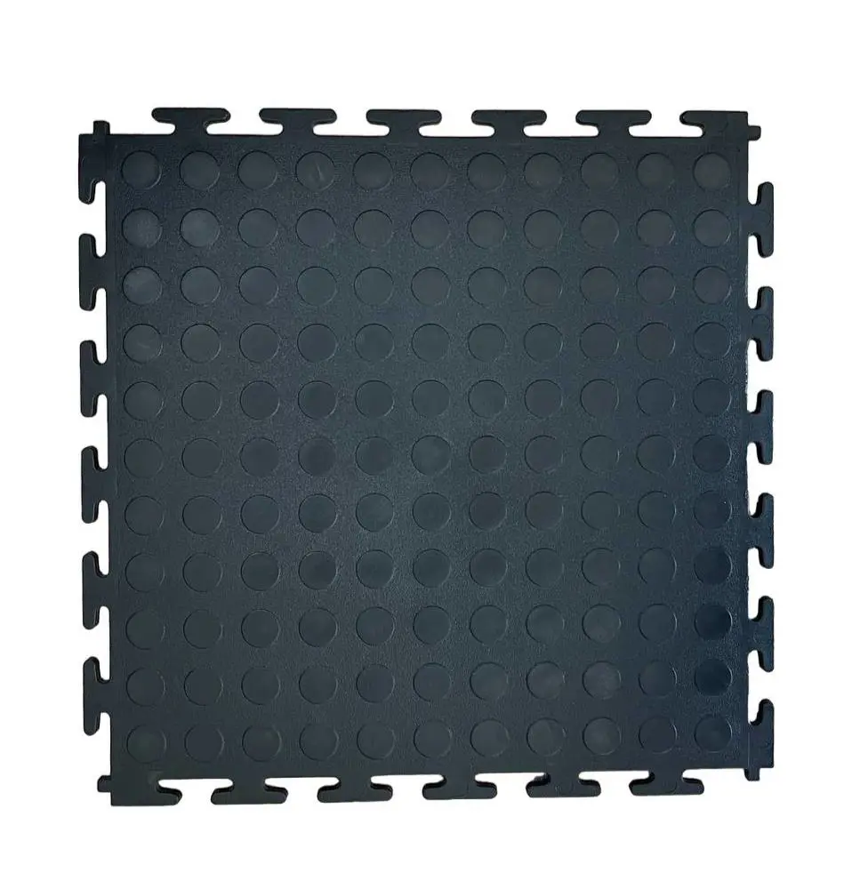 Изображение товара Модульная ПВХ плитка LT mini black Coin PVC Eco 43 класс 5 мм 25x25 см 1 м²