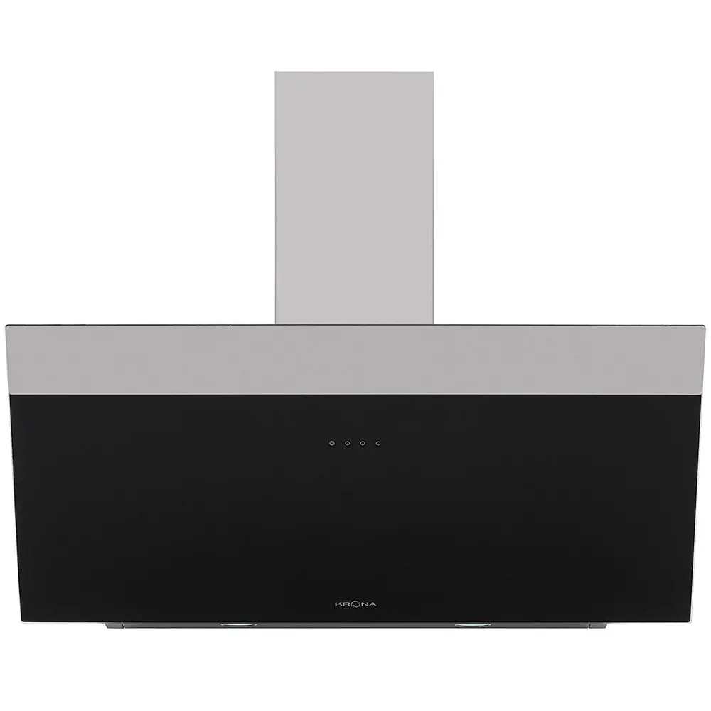Изображение товара Вытяжка наклонная Krona Kristen S 90 см цвет черный/нержавеющая сталь