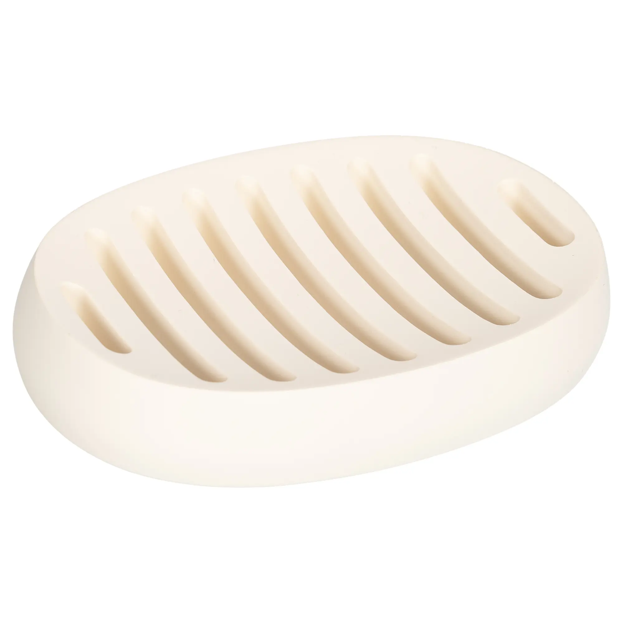 Изображение товара Мыльница Vidage Гармо из полирезина бежевый, овальная, настенная или на поверхности