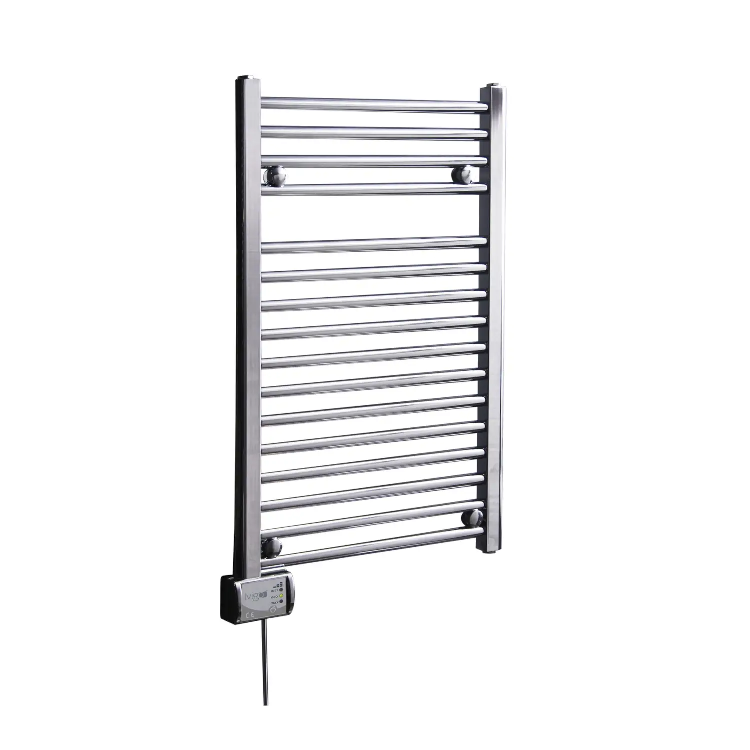 Изображение товара Полотенцесушитель электрический Ivigo EHR 5016K прямой 500x790 мм 275 Вт с терморегулятором лесенка цвет хром