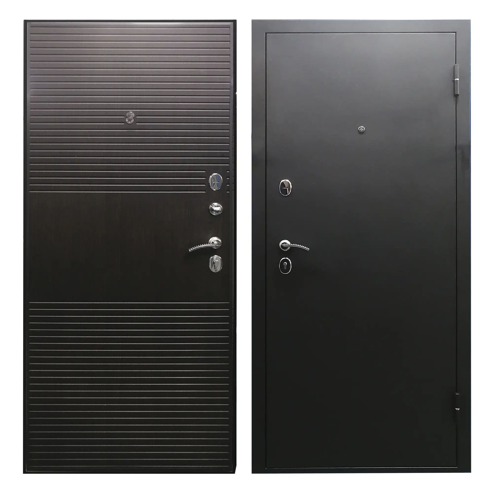 Изображение товара Входная металлическая дверь Оникс-Муар 86x205 см правая Венге МУАР