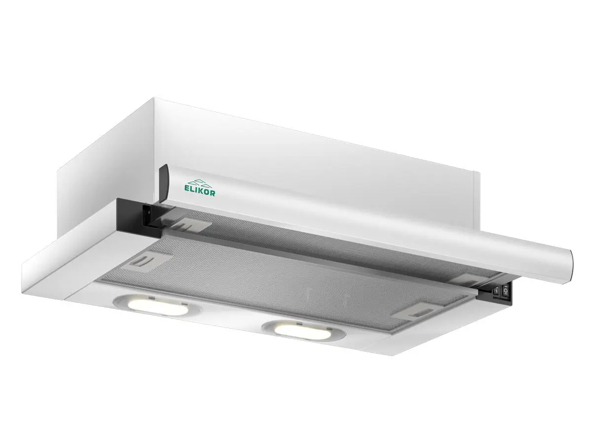 Изображение товара Встраиваемая вытяжка Elikor Интегра 60П-400-В2Л белый/белый