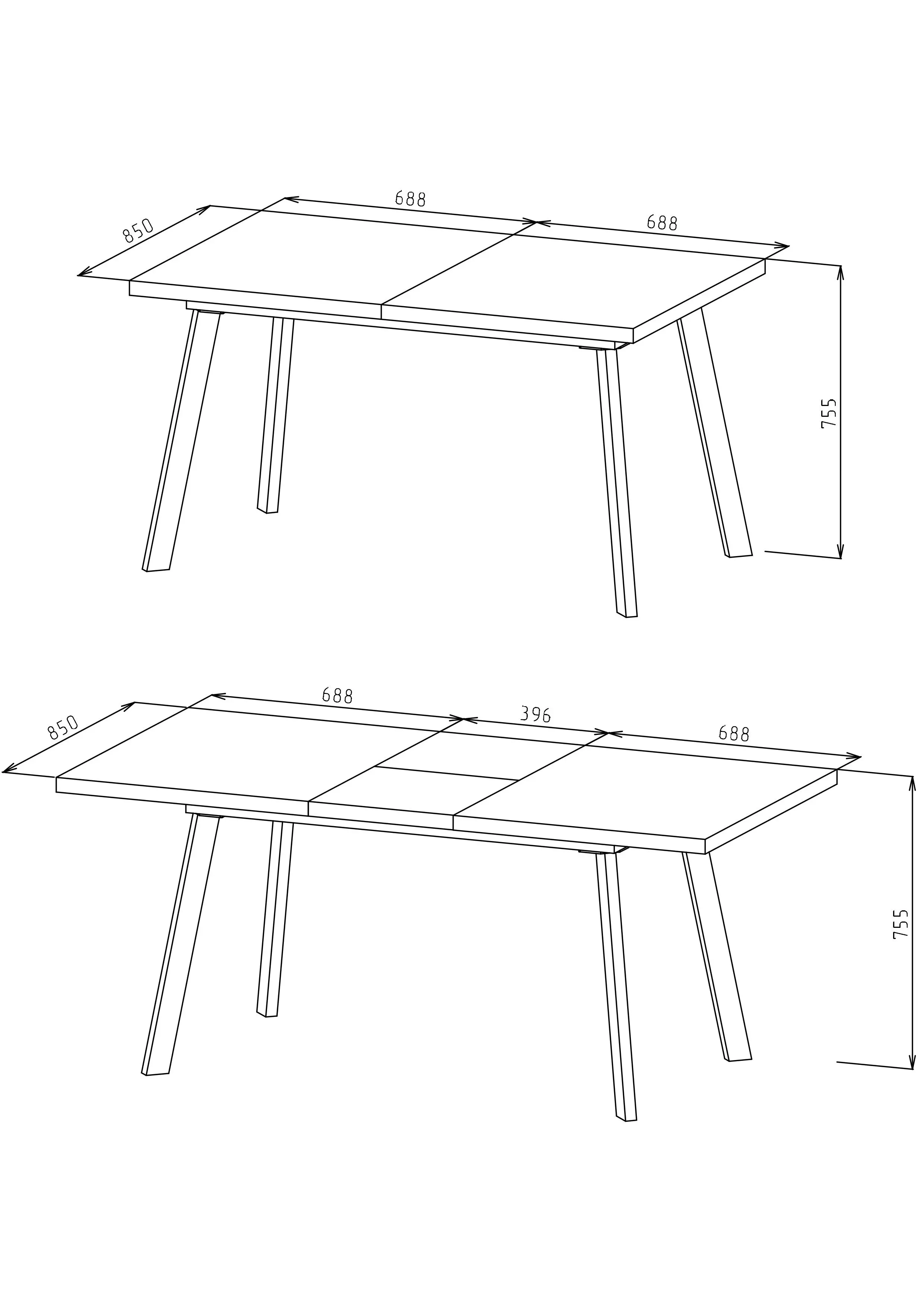 Изображение товара Стол прямоугольный Sakura Милан 1380 140x140 см ЛДСП цвет белый, серый цемент