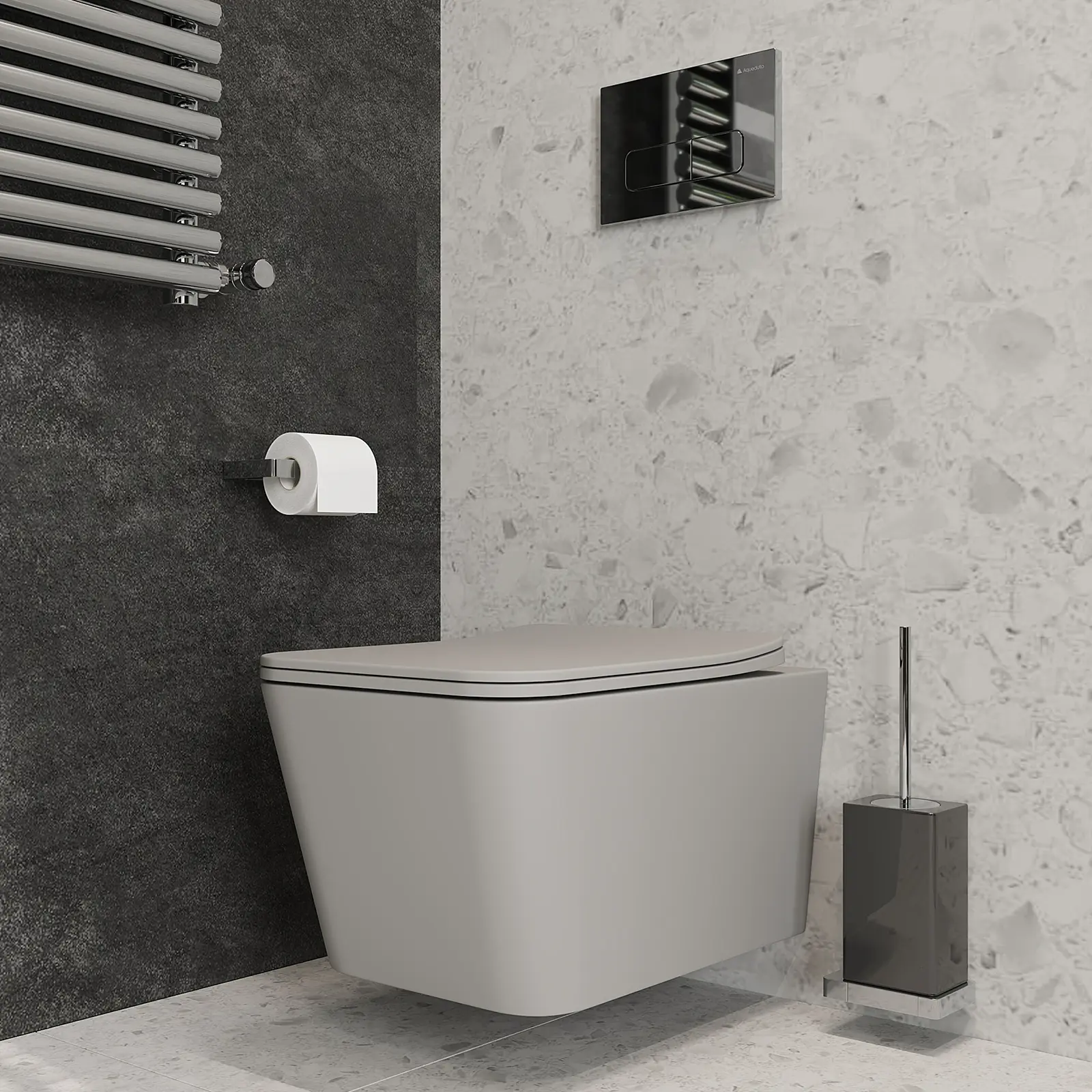 Изображение товара Унитаз подвесной Aqueduto MAC0130 безободковый с сиденьем микролифт