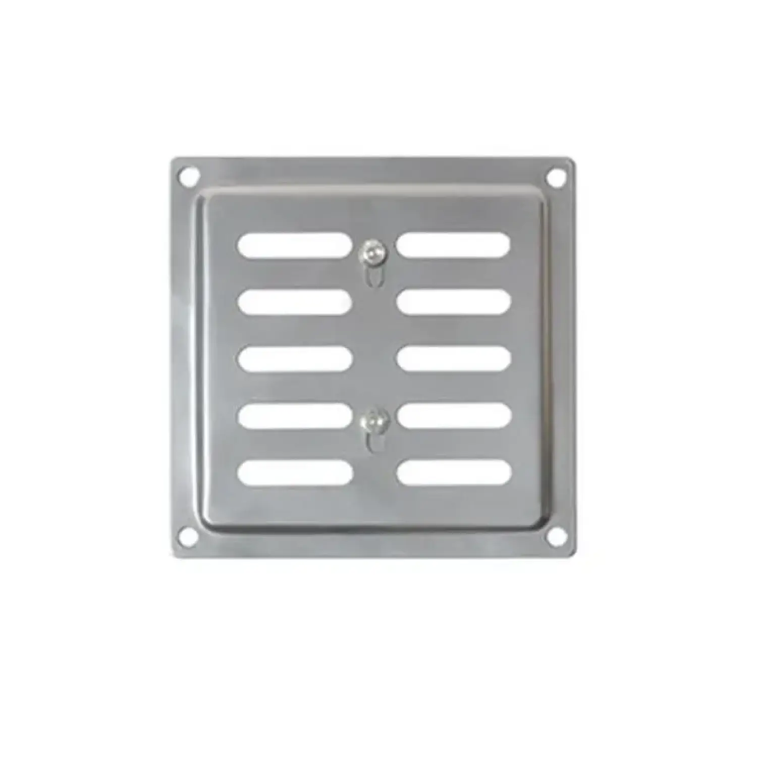 Изображение товара Регулируемая вентиляционная решетка DOMART 100x100 мм сталь хром комплект 2 шт