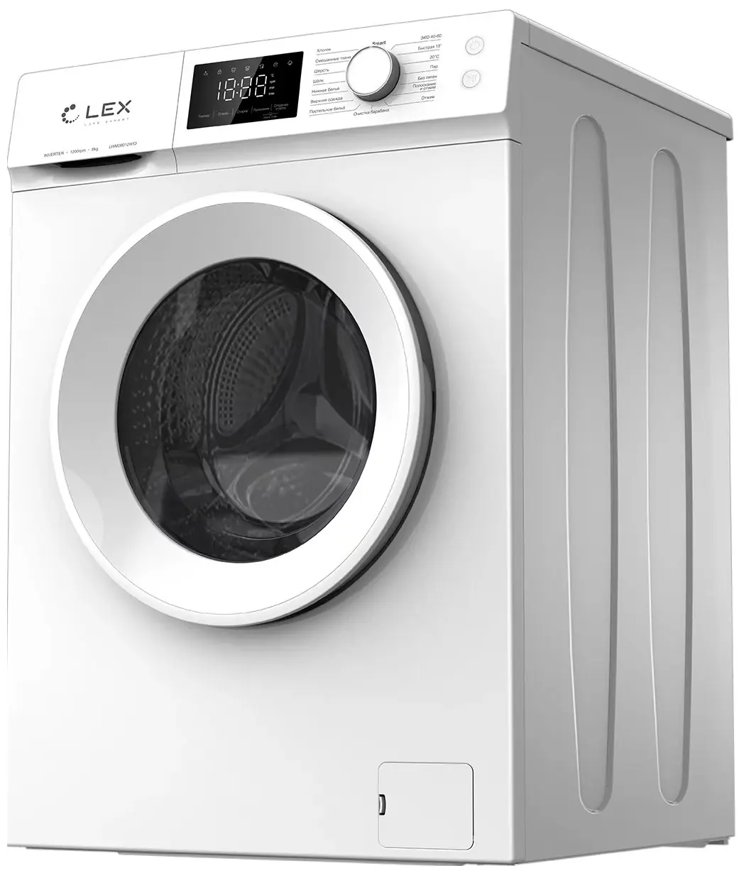 Изображение товара Стиральная машина Lex Lwm08012wid 60x84x50 см 8 кг цвет белый