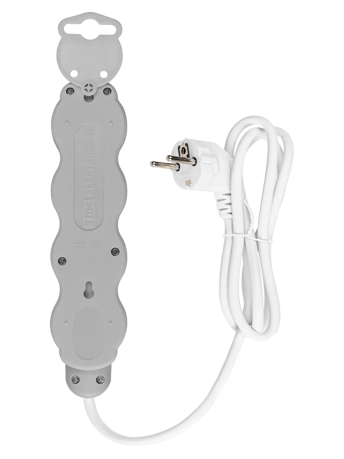 Изображение товара Удлинитель бытовой Tdm electric Люкс SQ1303-4034 3x1 10 м 4 розетки с заземлением 3500 Вт цвет белый