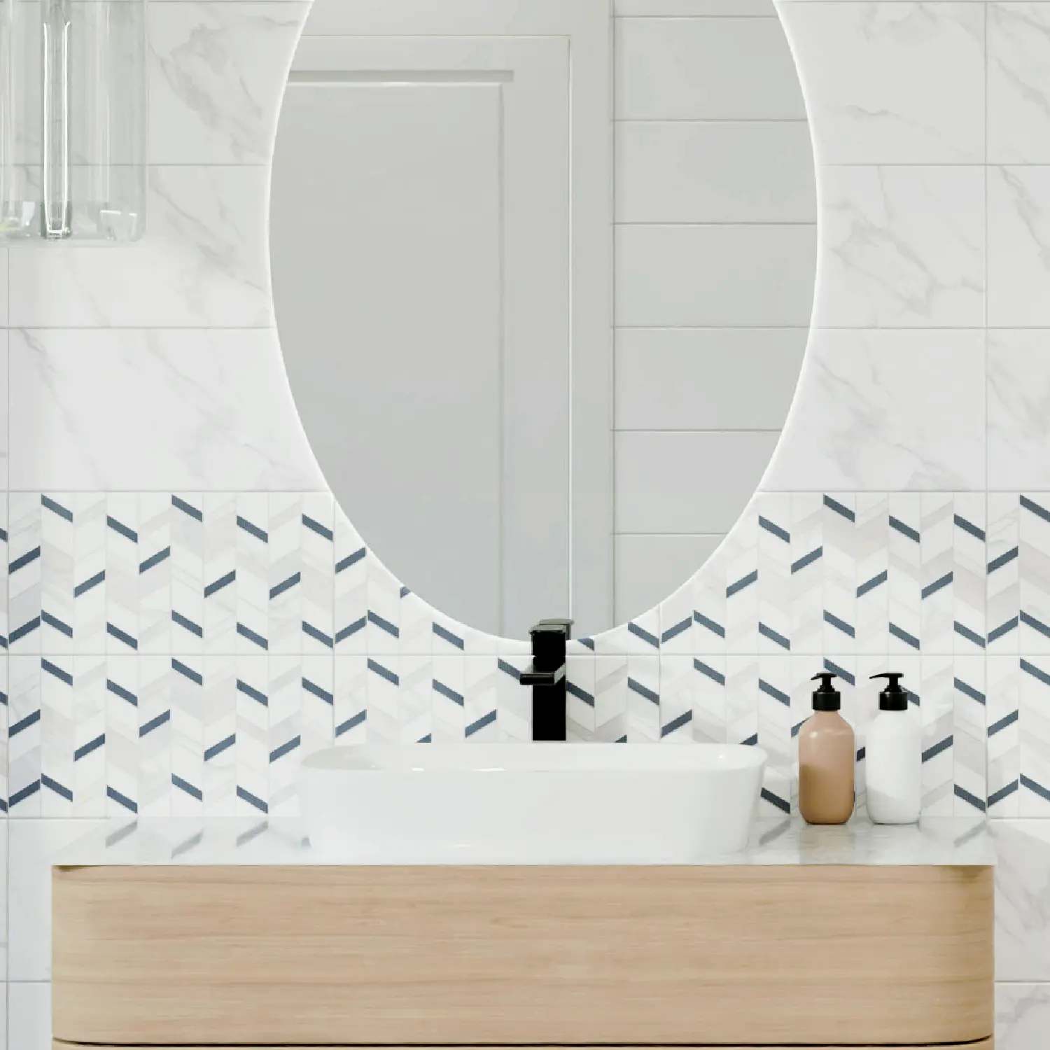 Изображение товара Плитка настенная Kreaforta Mersey 20x40 см матовая разноцветная