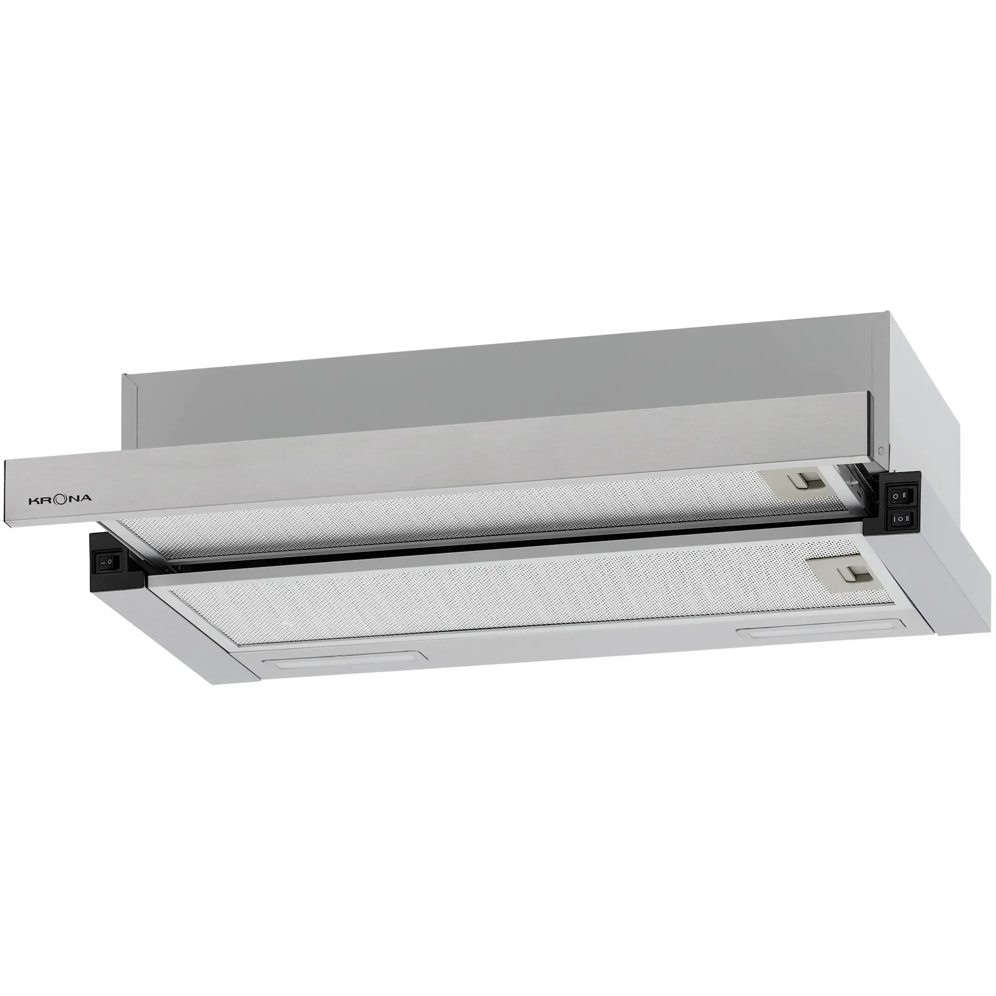 Изображение товара Встройная вытяжка Krona KAMILLA TK 600 BLACK 1 мотор 59.6 см черный