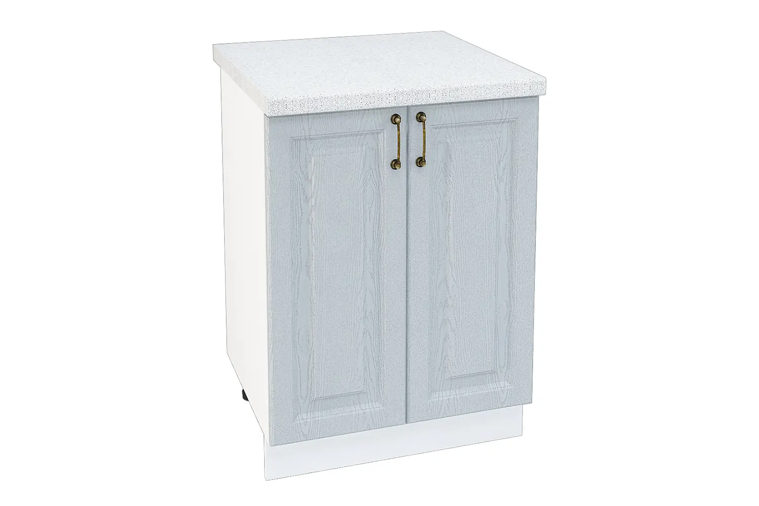 Изображение товара Напольный шкаф Франция 60x81.60x47.80 см фасад серо-коричневый МДФ каркас белый ЛДСП Kameol