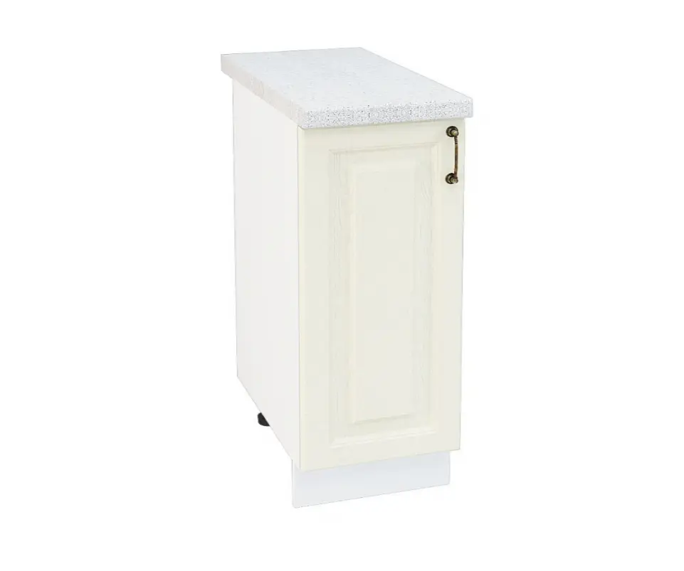 Изображение товара Напольный шкаф Франция 35x81.60x47.80 см фасад кремовый МДФ каркас белый ЛДСП Kameol