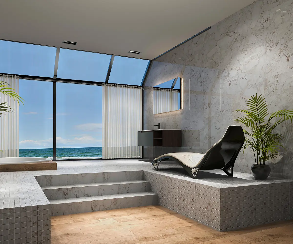 Изображение товара Керамогранит 60x60 см Absolut Gres Rossalia Natural белый натуральный полированный