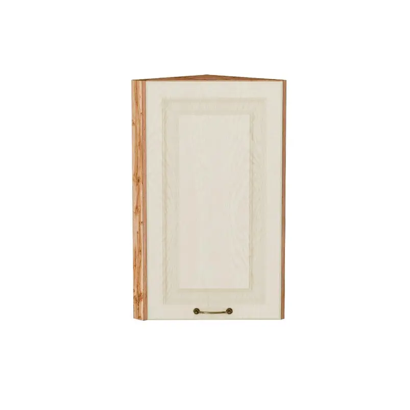 Изображение товара Торцевой навесной шкаф Франция 30x71.60x31.80 см фасад кремовый МДФ каркас дуб вотан ЛДСП Kameol