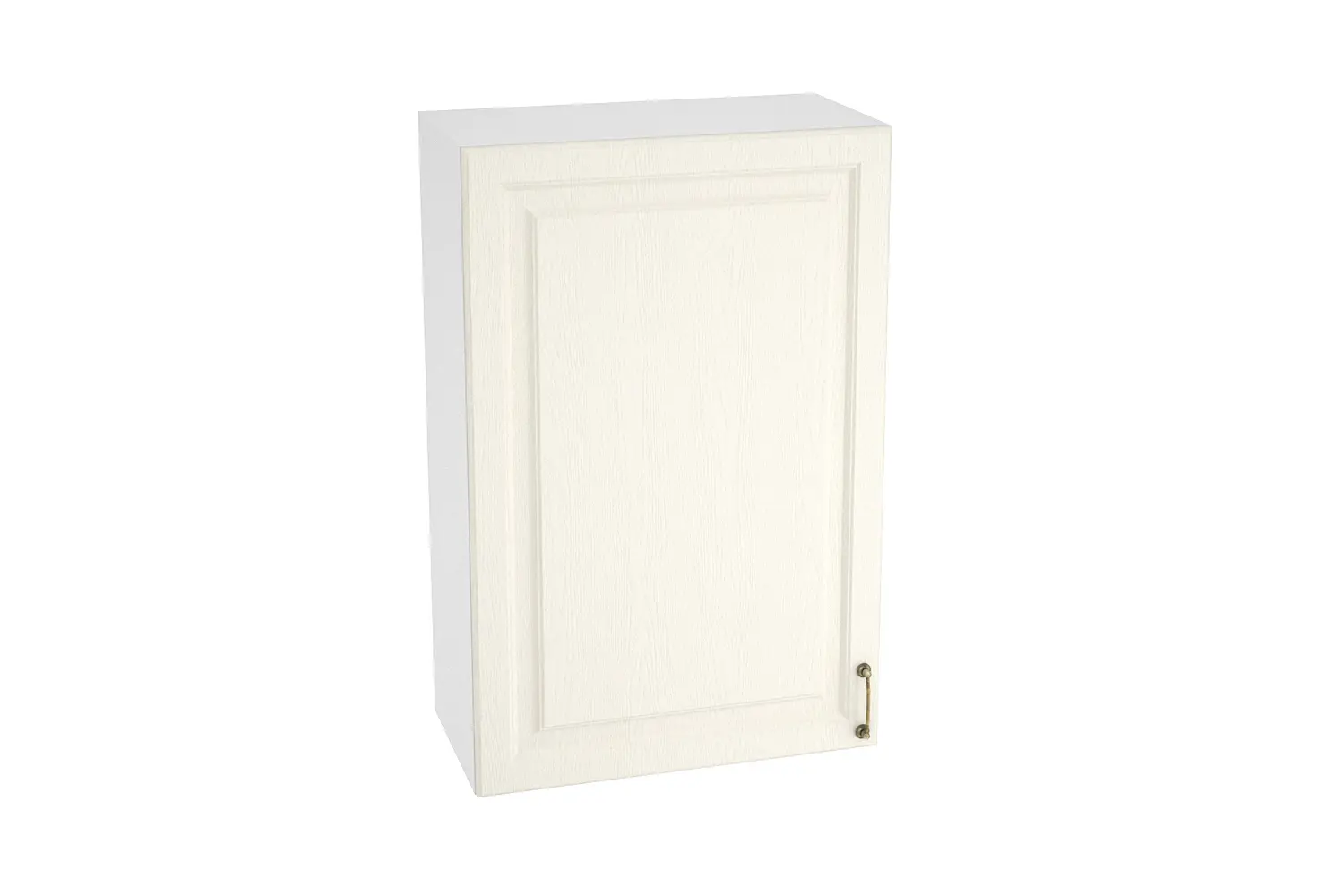 Изображение товара Навесной шкаф высокий Франция 60x92x31.80 см 1 дверца фасад кремовый МДФ каркас белый ЛДСП Kameol