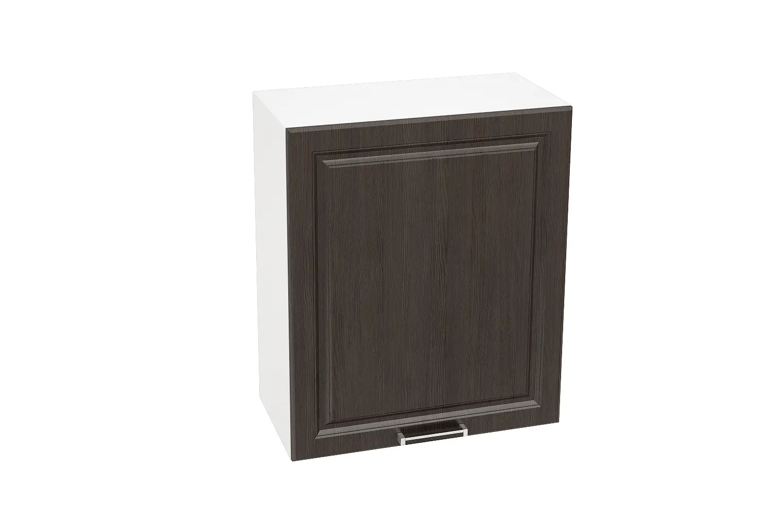 Изображение товара Навесной шкаф Чехия 60x71.60x31.80 см 1 дверь фасад венге МДФ каркас белый ЛДСП Kameol