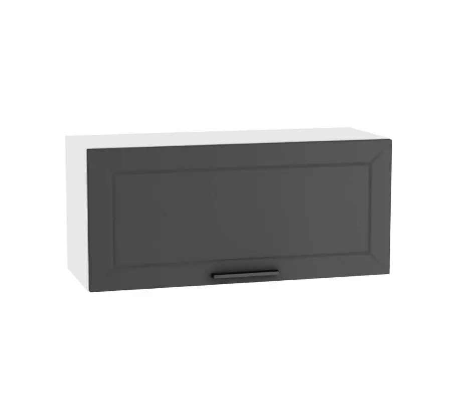 Изображение товара Навесной шкаф Горный ледник 80x35.80x31.80 см фасад темно-серый МДФ каркас белый ЛДСП Kameol УТ000506613