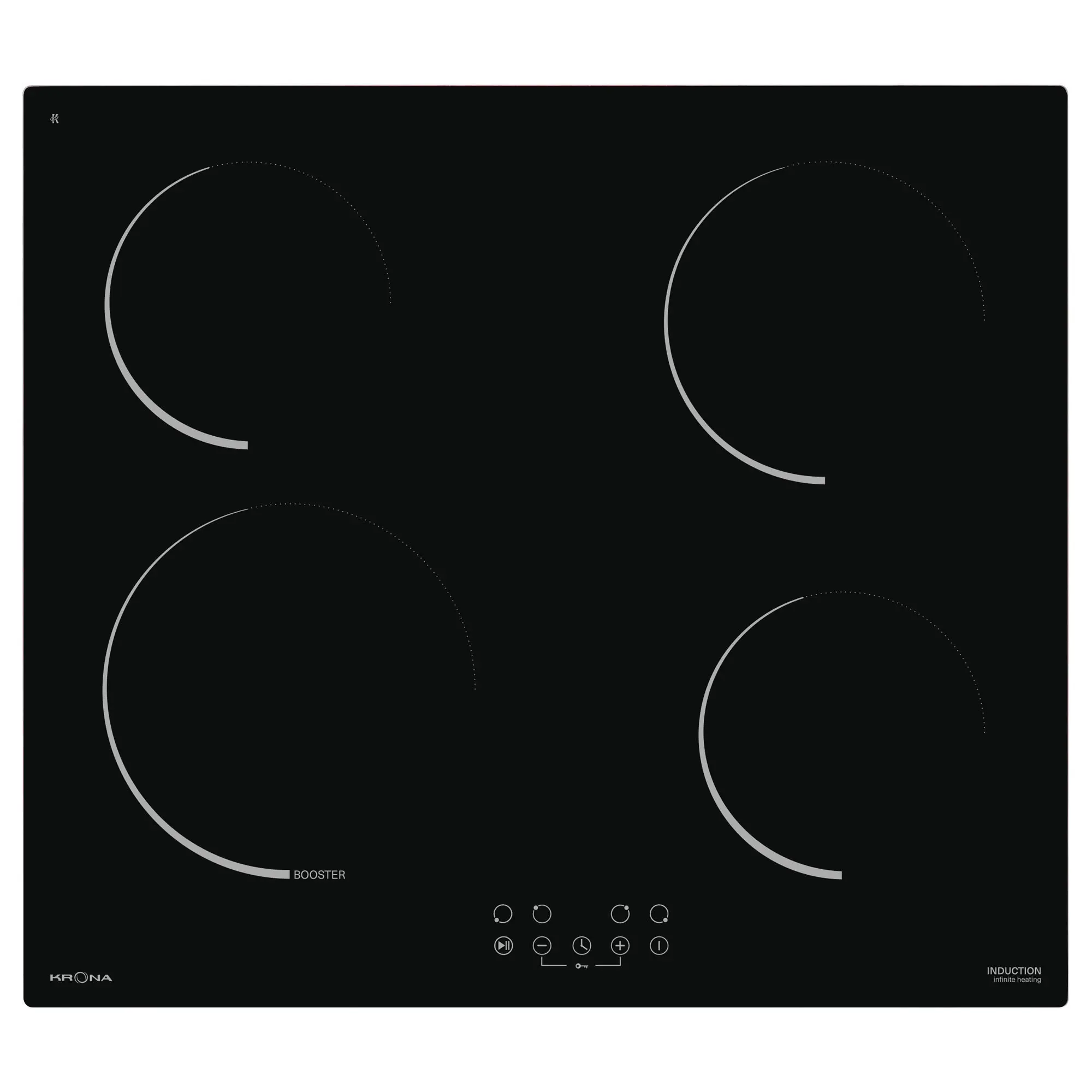 Изображение товара Индукционная варочная панель Krona STORNO 60 BL 4 конфорки 59 см черная