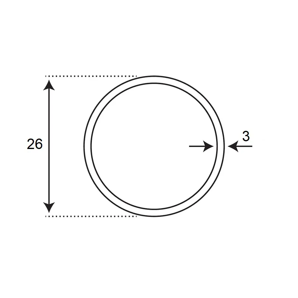 Изображение товара Металлопластиковая труба CTM PE-Xb-AL-PE-Xb 26x3 мм бухта 100 м для водоснабжения и отопления