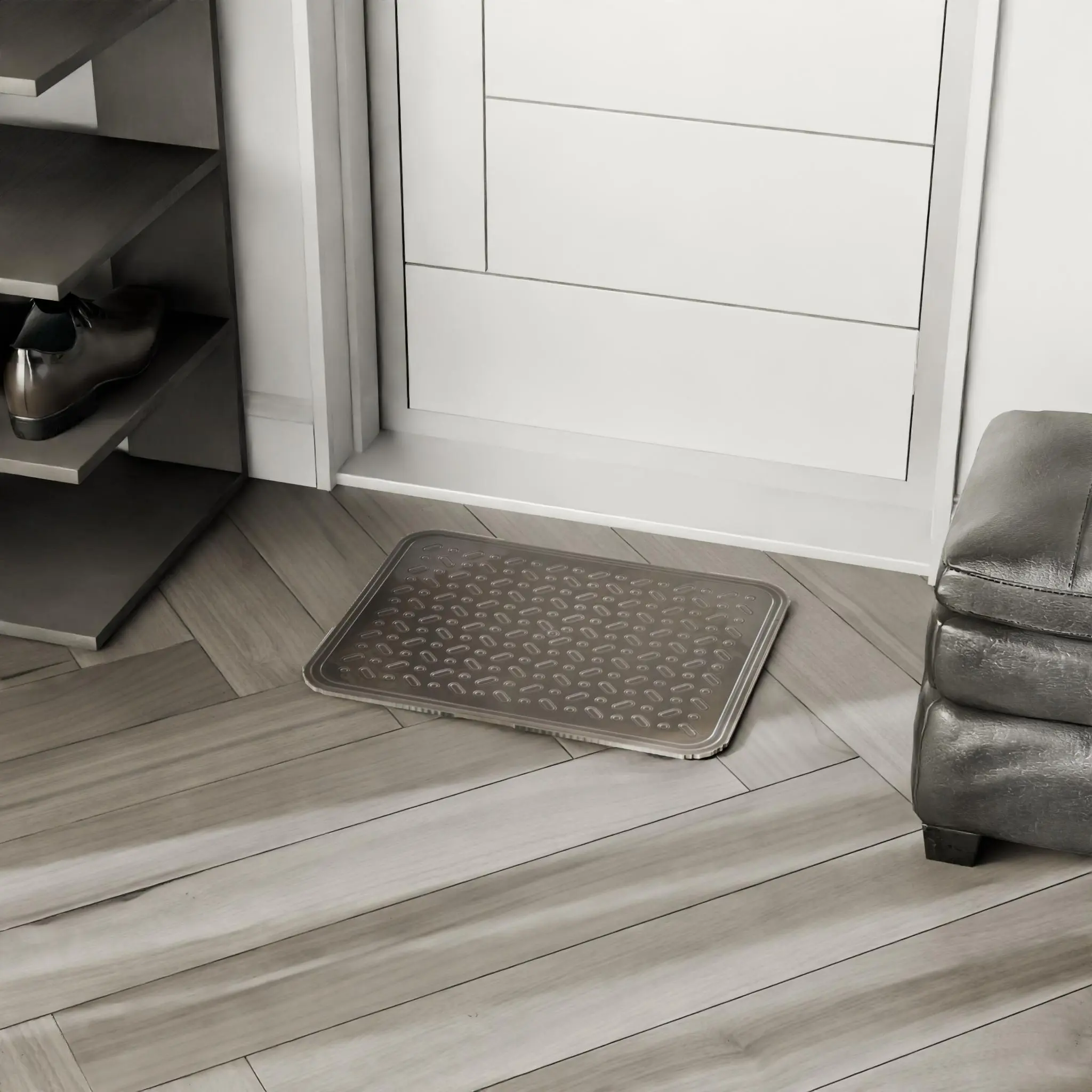 Изображение товара Лоток для обуви 48x37 см полипропилен цвет тёмно-коричневый