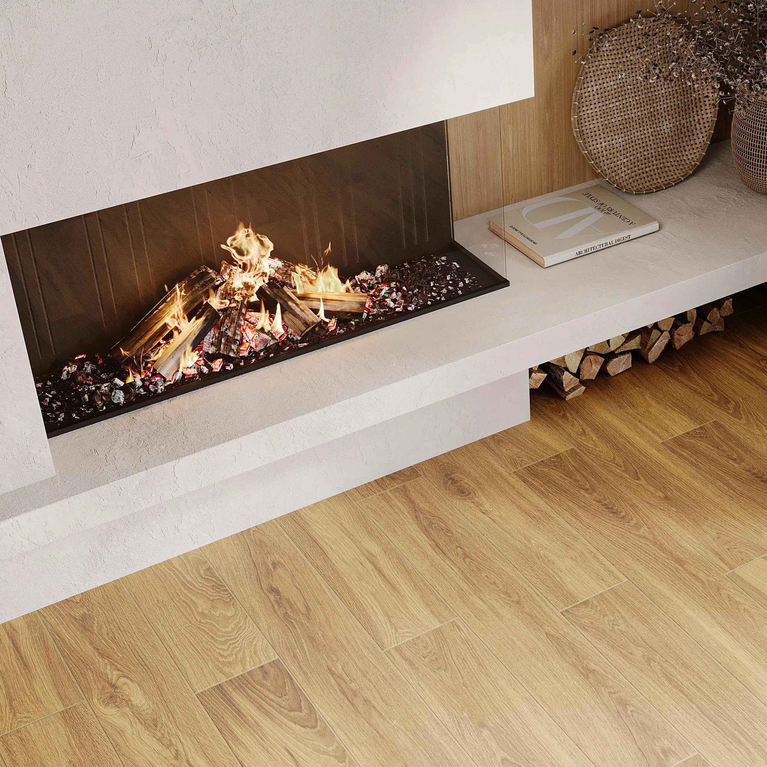 Изображение товара Керамогранит Vitra Alice 20x120 см ореховый матовый структурный для внутренней и наружной отделки