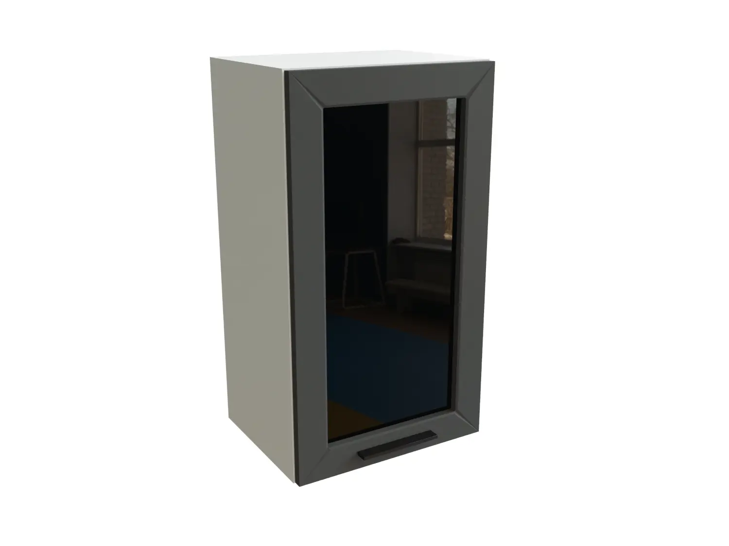 Изображение товара Навесной шкаф Сурская Мебель ММК-00000127 40xx см цвет маренго силк