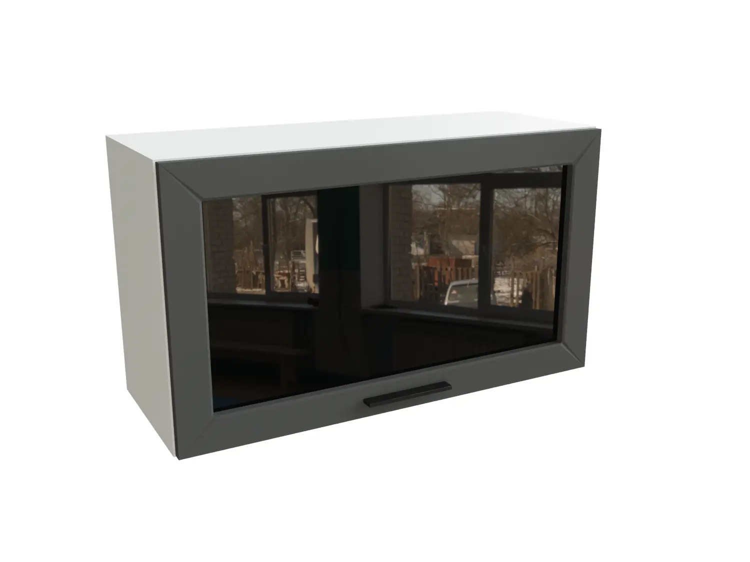 Изображение товара Навесной шкаф Сурская Мебель ММК-00000164 80x46x см цвет маренго силк