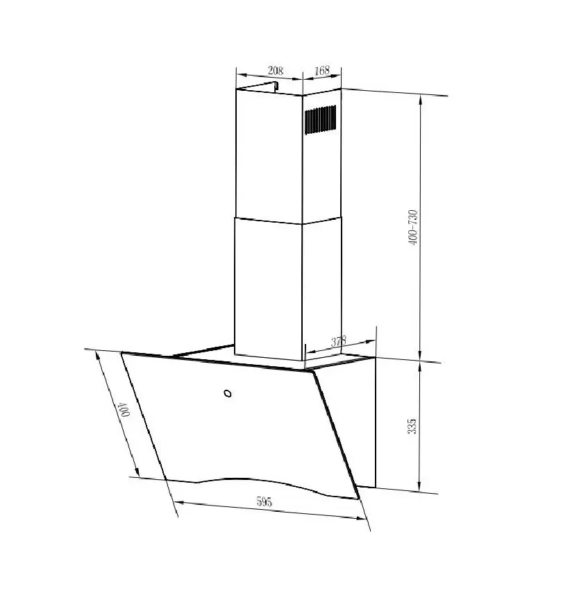 Изображение товара Вытяжка Weissgauff 420859 59 см цвет черный