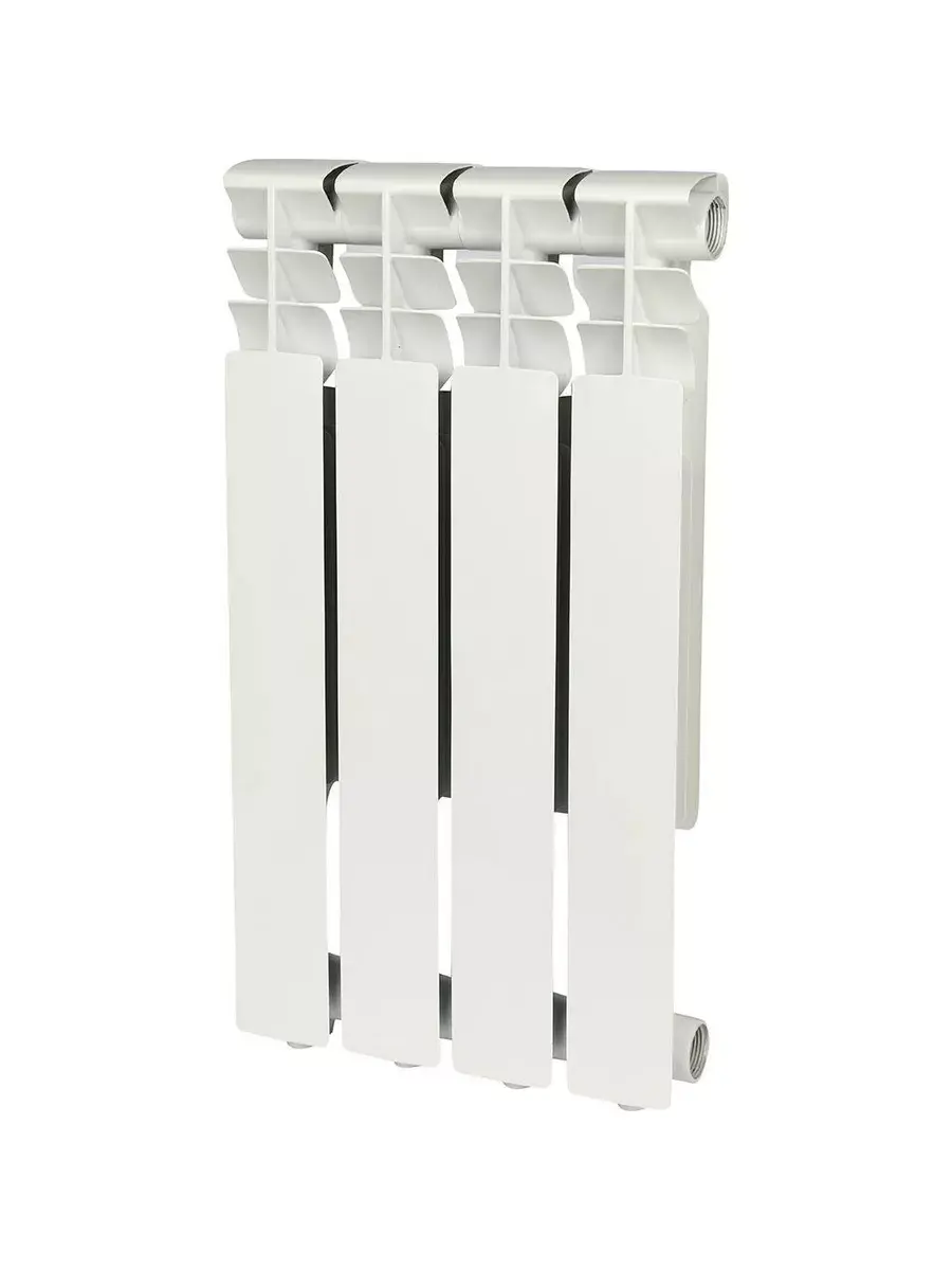 Изображение товара Радиатор секционный Rommer Optima 500/78 4 секции боковое подключение алюминий белый