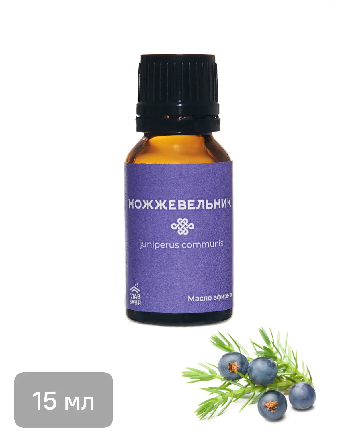 Изображение товара Масло эфирное Главбаня Можжевельник 15мл EVA