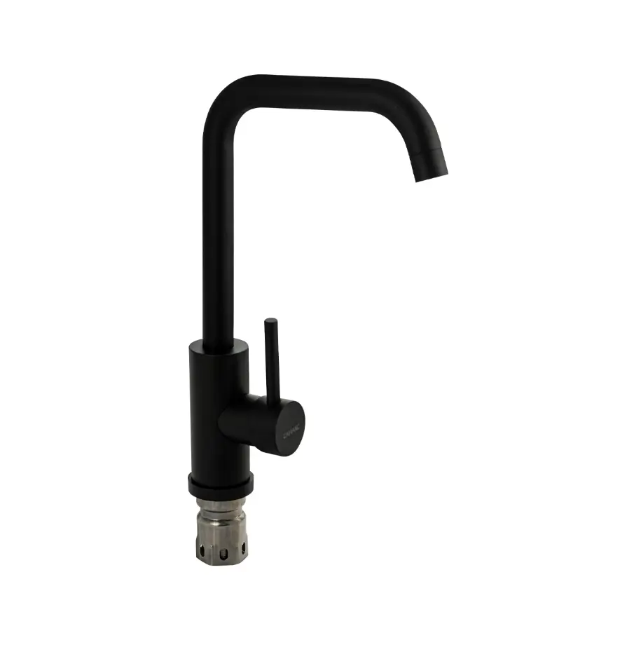 Изображение товара Смеситель для кухни Санакс Смеситель для кухни поворотный излив 34 см цвет черный